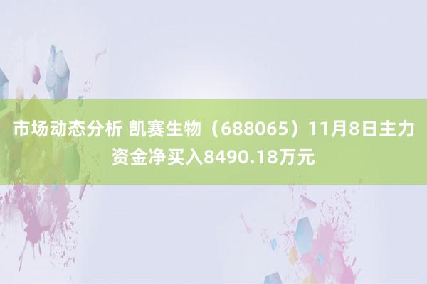 市场动态分析 凯赛生物（688065）11月8日主力资金净买入8490.18万元