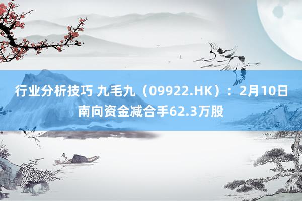 行业分析技巧 九毛九（09922.HK）：2月10日南向资金减合手62.3万股