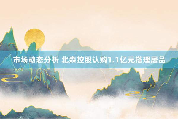 市场动态分析 北森控股认购1.1亿元搭理居品